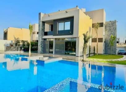 Villa 856 meters immediate delivery at a bargain price in the largest garden in Al Karma 4 in Sheikh Zayed