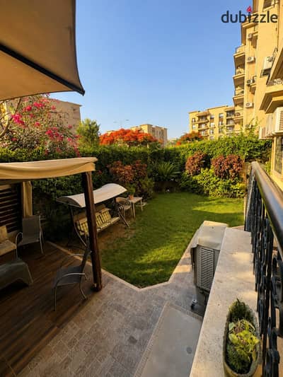 Super Lux Apartment for Sale in Al Rehab – New Cairo | 130 sqm + 90 sqm Private Garden | 3 Bedrooms + 3 Bathrooms 