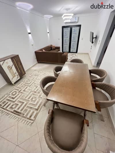 Furnished apartment for rent with a private garden and private entrance Gardenia city compound