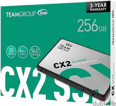 هارد ديسك بعلبته SSD Team Group CX2 256GB 2.5 SATA