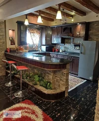 Furnished 250 sq m super deluxe apartment for rent in Al Narges 1 Villas, Fifth Settlement, near South 90th Street.