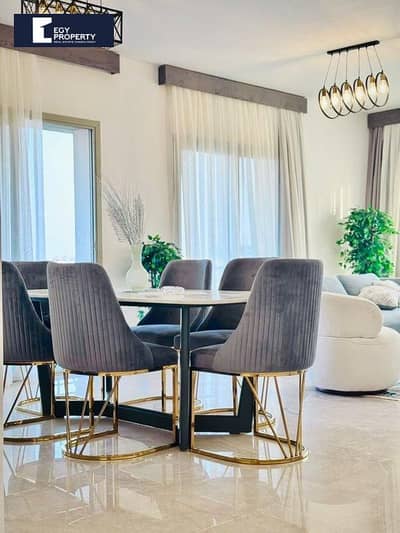 Apartment with garden For Sale in Uptown ElMokattam Fully Furnished with special price