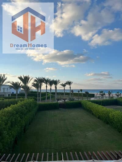 Ultra-modern furnished villa for sale in the North Coast in the Amwaj compound with a sea view