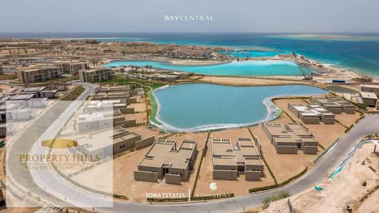 5% down payment, chalet with garden & full sea view in Soma Bay, Hurghada. Fully finished over 8 years.
