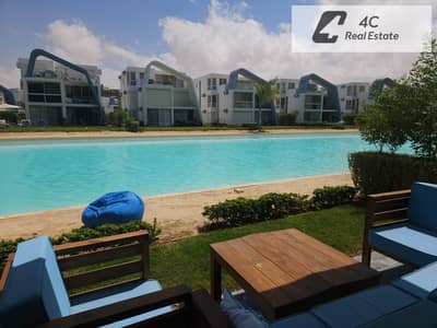 Under market price Townhouse for sale 140 m fully finished ready to move bahry prime location Full sea view in Fouka Bay , North Coast