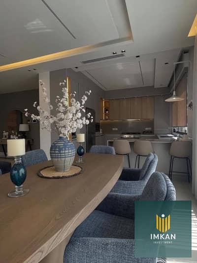 Apartment for sale in Mayan Compound, 3 bedrooms, 10-year installment plan, ready for viewing, with super lux finishing, in the heart of Fifth Settlem