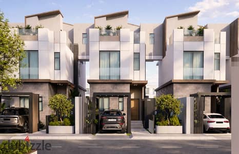 فيلا للبيع 223م في كمبوند v residence من شركه dunes ديونز بالتقسيط بجور v levels الشيخ زايد و كميوند رؤيه وليك ويست ولافيستا ELSHEIKH ZAYED