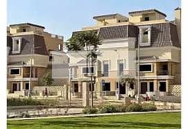 Own villa lowest price in Sarai open view next to Madinaty in Sarai Mostakbal City