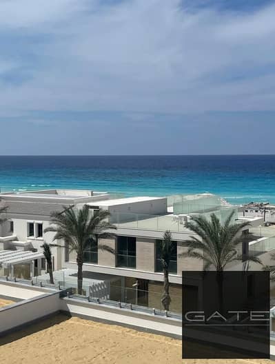 Ground floor chalet with garden for sale at a special price in Sea Shore - North Coast, Prime Location, direct on the lagoon, Beach Chalet phase