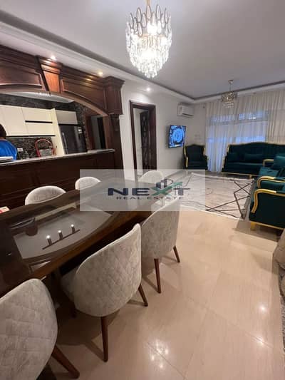 Furnished apartment for rent in the most prestigious and distinguished phase of Madinaty, B11. Features include 2 bedrooms, 1 bathroom, reception, Ame