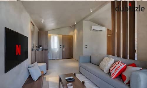 fully finished & furnished chalet with ac's and Kitchen directly on the beachfront prime location – Km 58, North Coast