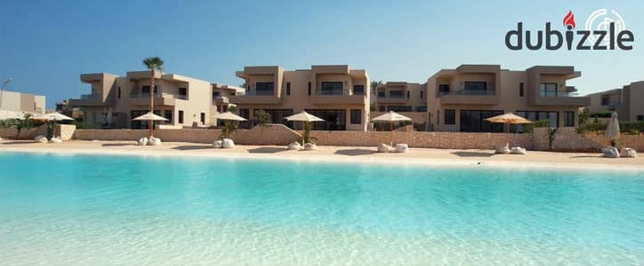 Villa Town finished first row on the lagoon in AZHA - Ras Al Hikma next to Ramlah