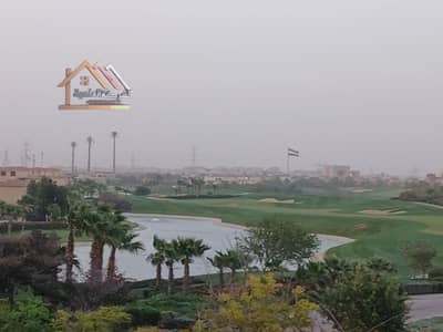 For sale, the largest area villa in Madinaty, Model A, overlooking the golf course and lakes, without internal finishing.