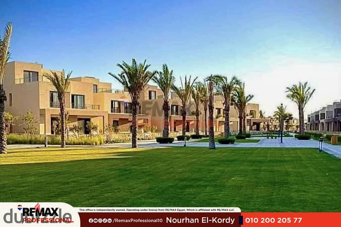 فيو مفتوح على لاندسكيب فيلا للبيع في بالم هيلز الاسكندرية