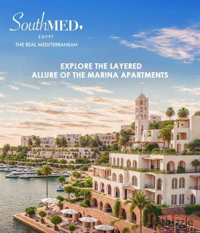 A distinctive chalet for sale in SouthMED Egypt – C1 171m with a panoramic view of the marina above distinction L010