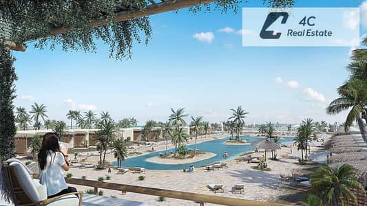 Chalet with garden for sale 2 bdr  lowest total price with down payment and installments over 4 years fully finished in Hacienda West North Coast