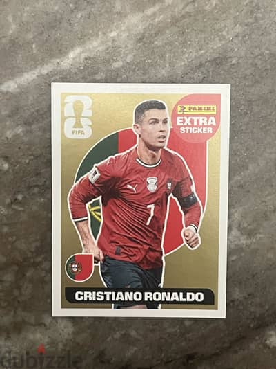 Cristiano Ronaldo GOLD PANINI Extra Sticker World Cup 2026