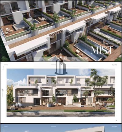 دوبلكس للبيع بحمام سباحة خاص متشطب بالتكيفات و المطبخ فى دايركشن وايت الساحل الشمالي Direction White