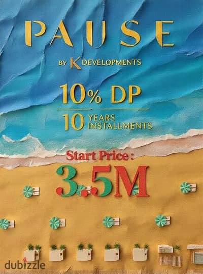 شاليه للبيع في Pause North Coast | بانوراما بحر | مقدم مميز وتقسيط حتى 10 سنوات