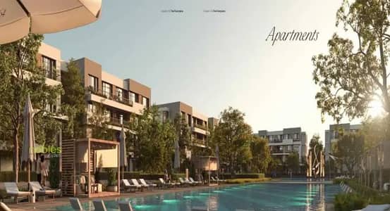 Lowest price apartment for sale landscape view  in a prime location directly opposite Sphinx Airport in Lugar New Zayed
