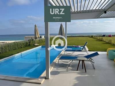 فيلا استاندالون fully sea viewتشطيب كامل علي البحر بخصم هائل في الساحل الشمالي في راس الحكمة بالقرب من فوكا باي و هاسيندا و نايا و مراسي و modon