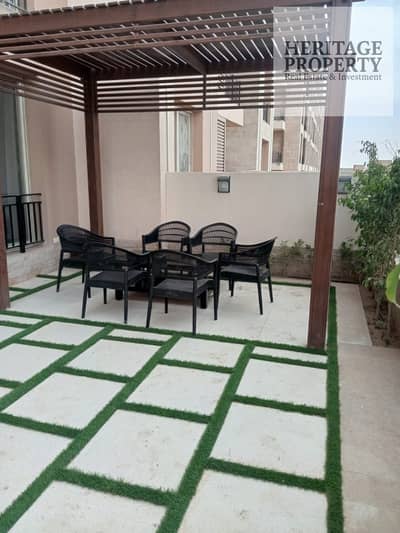 Ground floor studio with garden for sale in Taj City Compound - MNHD