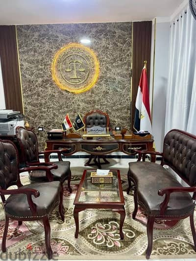 مكتب خشب زان طبيعي