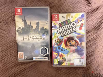 Nintendo Switch Games - Mario Party and Hogwarts Legacy