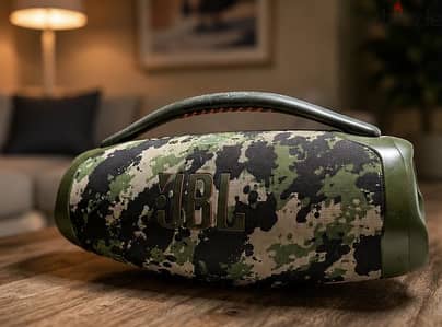 JBL Boombox 3 Camo Edition – Excellent Condition
