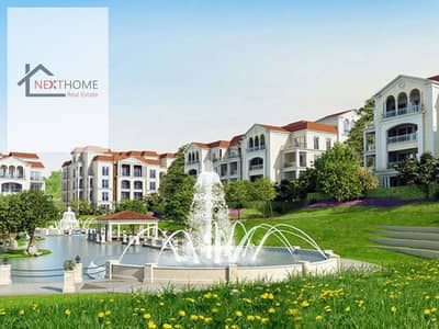 Apartment for sale with a down payment of 755,000 EGP in Regents Square Compound, Fifth Settlement, prime location with a landscape view.