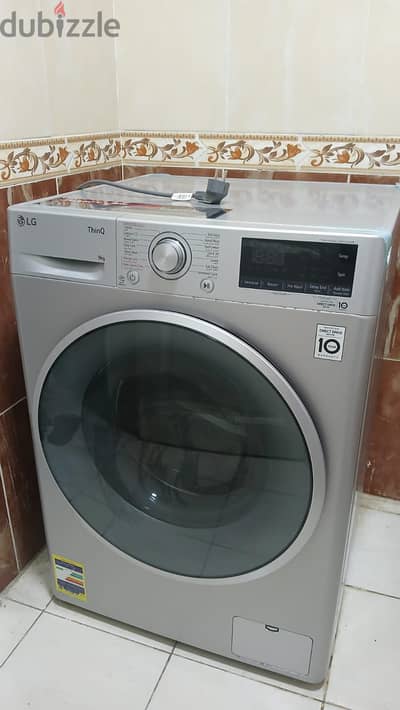 LG thin Q غسالة - موديل F4R5VYG5L