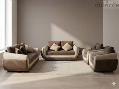 LUXURY VELVET SOFA SET - COMPLETE HOME SOLUTION