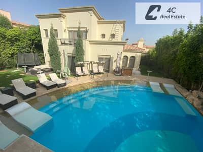 Fully finished standalone villa with private swimming pool resale below market price 4 bedrooms plus nanny room in Uptown Cairo for sale