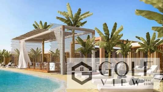 For quick sale, a fully finished chalet with 3 bedrooms available for immediate delivery in Palm Hills Alamein - North Coast