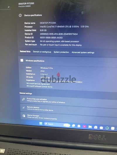 للبيع Laptop Dell Precision M6800