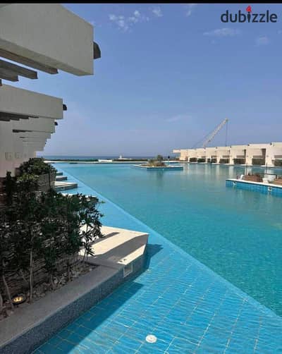 Chalet for sale with open view directly on the sea, immediate delivery, fully finished, in the North Coast, Direction White project near Sodic . l