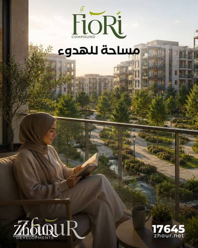 Apartment 93 m with garden 34 m for sale in Fiori Compound 10% down payment up to 10 years instalment