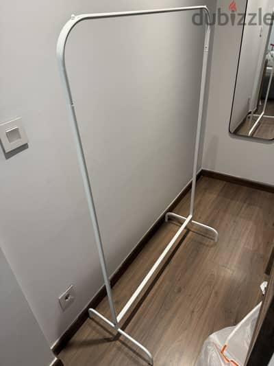 IKEA white clothes rack, 99*152 cm