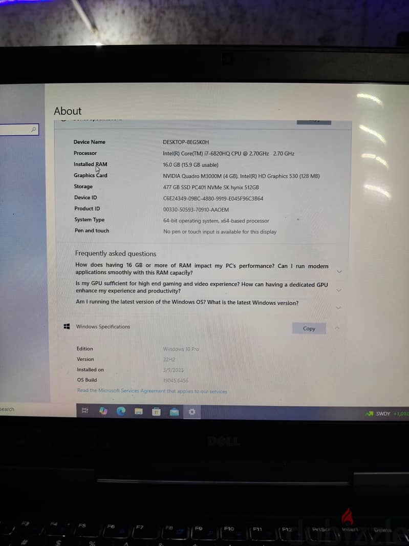 Laptop Dell 5