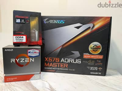 Ryzen9-3950x + x570 Aorus Master + HyperX 4x16GB DDR4 RAM