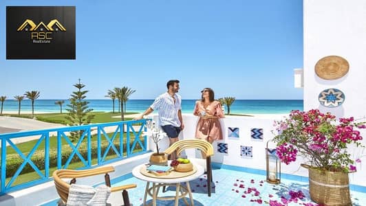 شاليه سي فيو ريسيل متشطب بالكامل للبيع في ماونتن فيو الساحل الشمالي راس الحكمه مرحله سكالا سي فرونت بتوتال 7,760,000 فقط