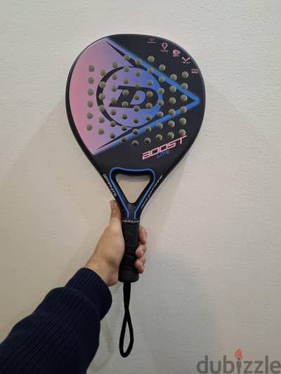 new dunlop boost lite padel racket + free cover 