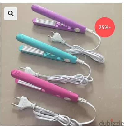 مكواة شعر كريب (Crimp) ألوان بوب - سهلة وعملية لتكثيف الشعر"
