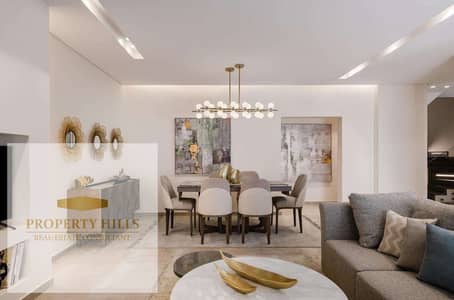 A 135-meter fully finished apartment with immediate occupancy in the Fifth Settlement, Trio Compound, is available for sale with installments over 7 y