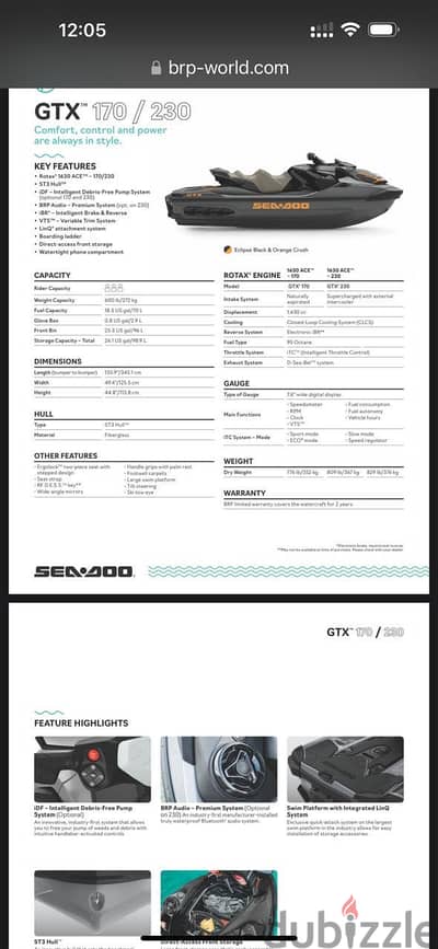 Seadoo jetski Gtx 230