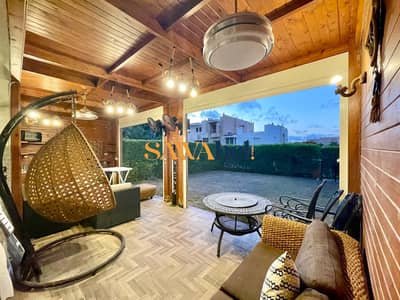 Chalet for rent in marina 4 with big Large garden and Fully finishing altr Super lux