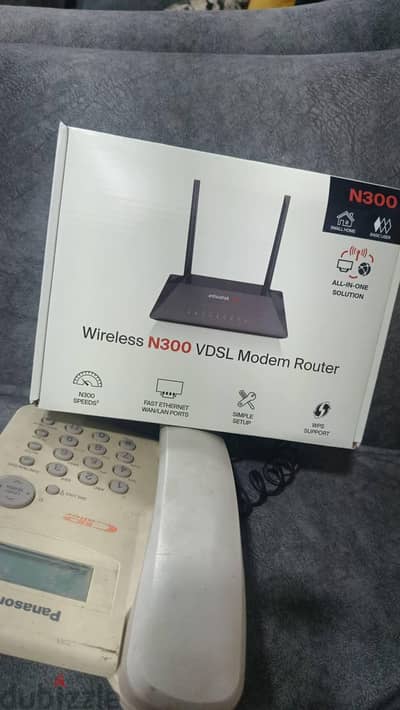 راوتر اتصالات N 300 بحاله ممتازه