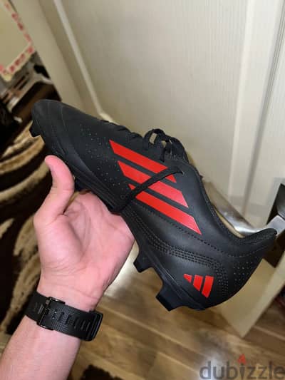 Adidas Deportivo III FG Football Boots – Core Black / Red – Original