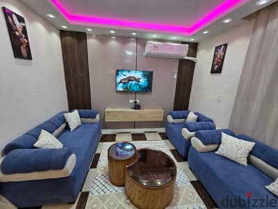 Furnished, air-conditioned hotel-style apartment next to City Stars, available for daily and monthly rent for families. Excellent location in Nasr Cit