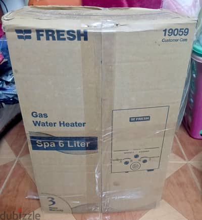 Fresh Gas Water Heater Spa 6 Liter